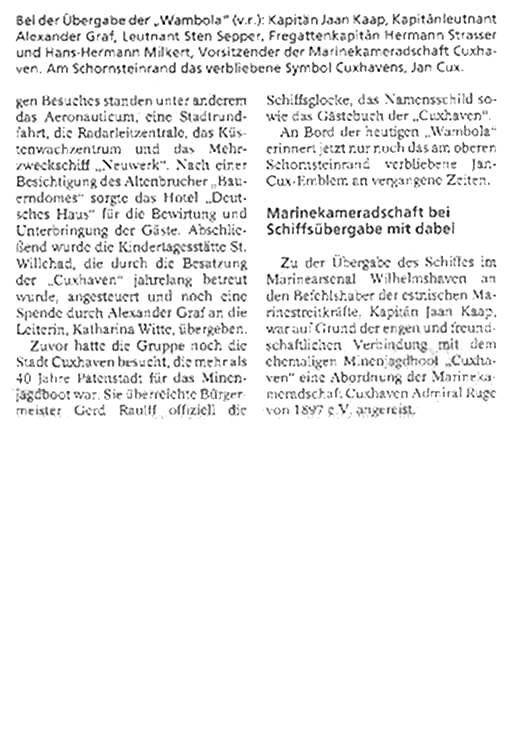 Übergabe